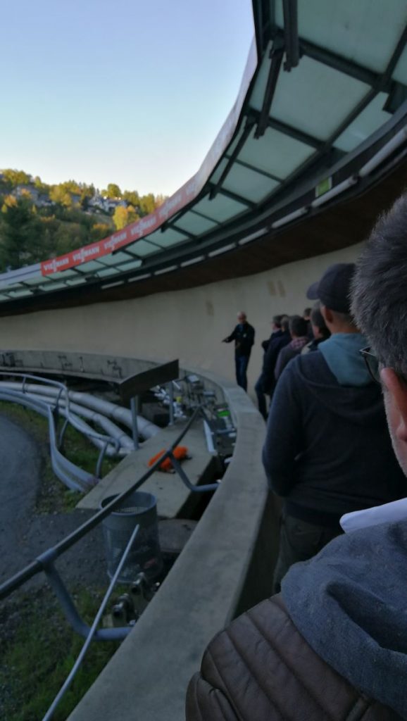 bobsleigh, luge, and skeleton track in Winterberg, visited at docuvita Partner Day 2019